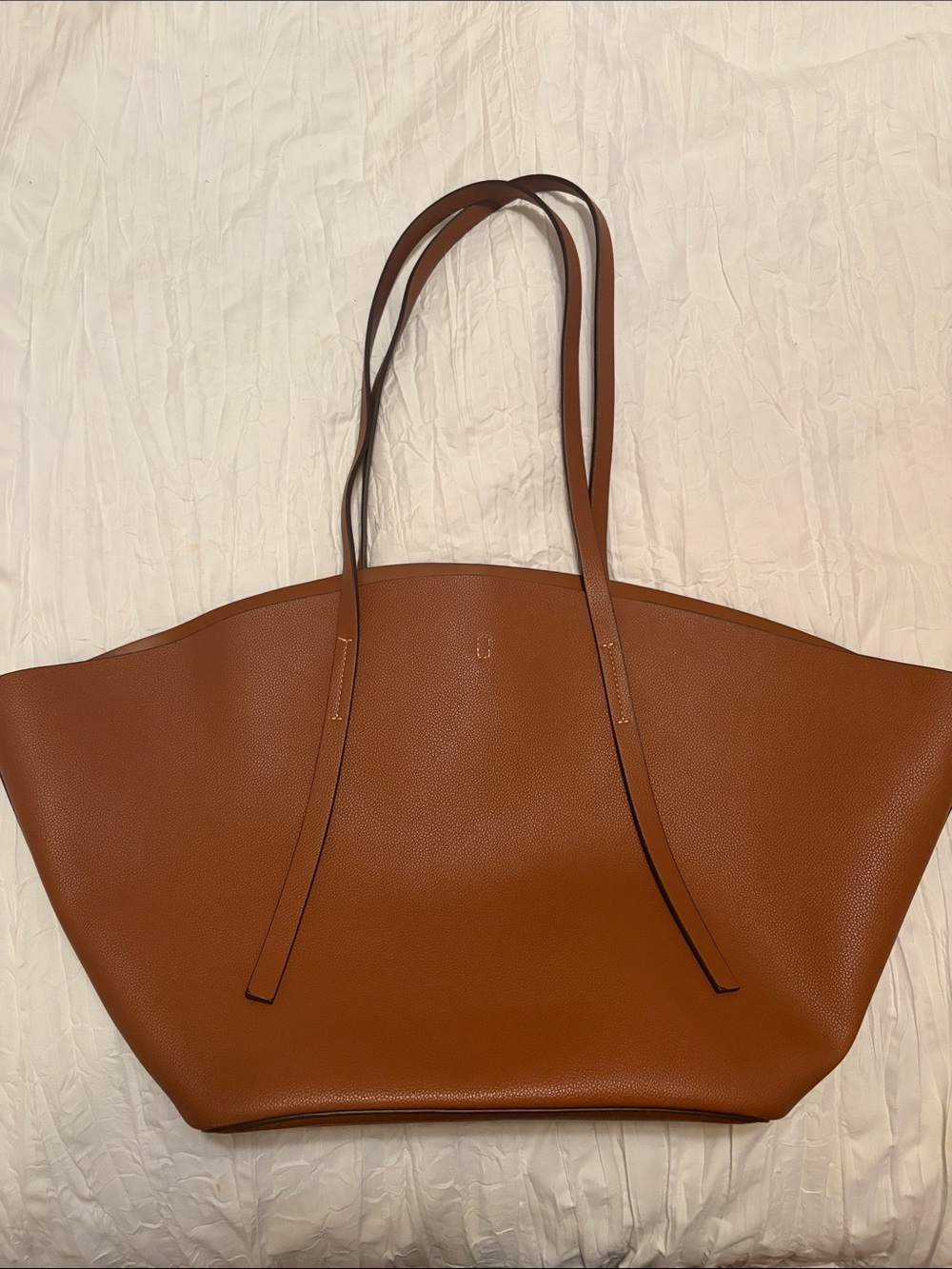 Gina Tricot Brown Pleather Tote